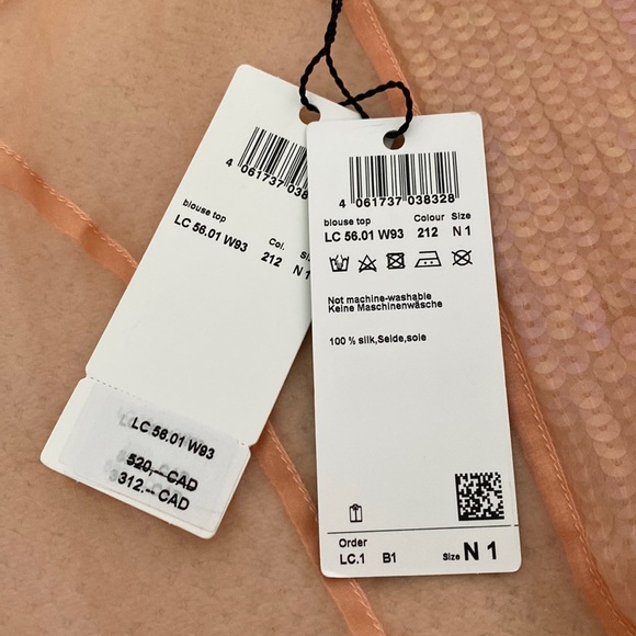 🎊HP🎊MarcCain silk organza shell top - Picture 15 of 17